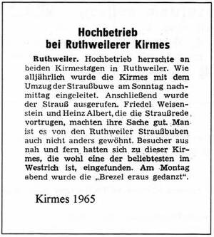 Hochbetrieb bei Ruthweilerer Kirmes